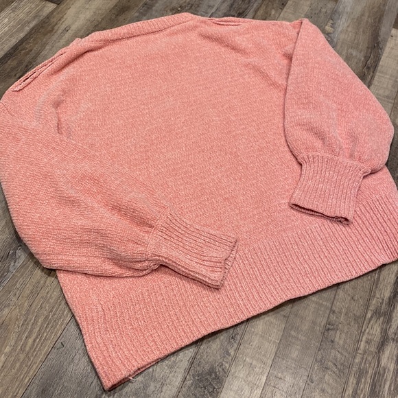 Simply Southern Long Sleeve Cold Shoulder Oversize Sweater - Picture 5 of 8